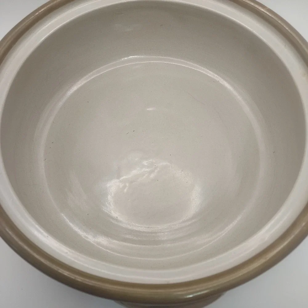 Louisville Stoneware Bowl Hand Painted Duckling and Cattails‎ Decor KY USA